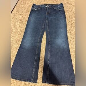 Silver Jeans Dark Blue Wide-Leg Flare Jeans
